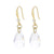 1 Pair Fashion Solid Color Plating Inlay 304 Stainless Steel Stainless Steel Satellite Stone Rhinestones 18K Gold Plated Drop Earrings