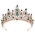 Baroque Style Crown Alloy Inlay Crystal Rhinestones Crown 1 Piece