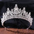 Baroque Style Crown Alloy Inlay Crystal Rhinestones Crown 1 Piece