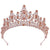 Baroque Style Crown Alloy Inlay Crystal Rhinestones Crown 1 Piece
