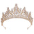 Baroque Style Crown Alloy Inlay Crystal Rhinestones Crown 1 Piece