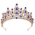 Baroque Style Crown Alloy Inlay Crystal Rhinestones Crown 1 Piece