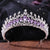 Baroque Style Crown Alloy Inlay Rhinestones Crown 1 Piece