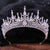 Baroque Style Crown Alloy Inlay Rhinestones Crown 1 Piece