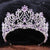 Baroque Style Crown Alloy Inlay Rhinestones Crown 1 Piece