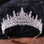 Baroque Style Crown Alloy Inlay Rhinestones Crown 1 Piece