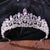 Baroque Style Crown Alloy Inlay Rhinestones Crown 1 Piece