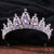 Baroque Style Crown Alloy Inlay Rhinestones Crown 1 Piece