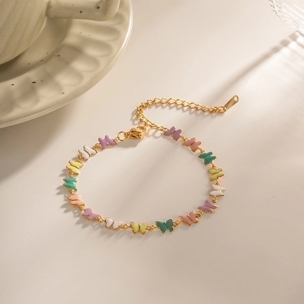 Fashion Butterfly 304 Stainless Steel Bracelets In Bulk