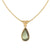 Elegant Minimalist Water Droplets 304 Stainless Steel Glass Plating Inlay Stainless Steel Necklaces