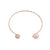 Copper Plating Geometric Artificial Gemstones Copper Bracelets