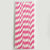100 Pieces Birthday Fashion Stripe Paper Straw 1 Piece