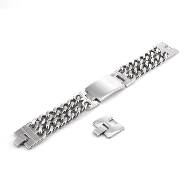 Casual Geometric Titanium Steel Plating Bracelets