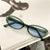 Retro Oval Resin Oval Frame Full Frame Women'S Sunglasses