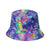 Women'S Hip-Hop Bear Printing Flat Eaves Bucket Hat