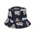 Women'S Hip-Hop Bear Printing Flat Eaves Bucket Hat