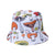 Women'S Hip-Hop Bear Printing Flat Eaves Bucket Hat