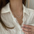 Copper Minimalist Geometric Heart Shape Rectangle Pendant Necklace