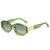 Retro Oval Ac Oval Frame Full Frame Women'S Sunglasses