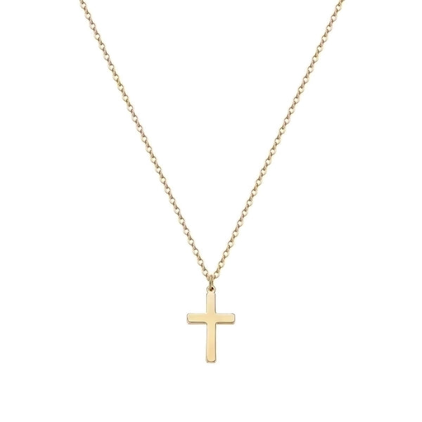 Hip-Hop Cross Stainless Steel Titanium Steel Pendant Necklace