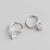 1 Pair Minimalist Water Droplets Sterling Silver Inlay Zircon Drop Earrings