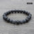 Retro Round Volcanic Rock Stone Beaded Unisex Bracelets