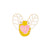Cute Pin Heart Shape Alloy Contrast Collar Enamel Unisex Brooches