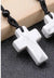 Casual Cross Crystal Polishing Pendant Necklace