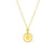 Titanium Steel 18K Gold Plated Chinoiserie Plating Chinese Character Earrings Necklace