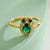 French Style Animal Owl Copper 18K Gold Plated Zircon Open Ring In Bulk