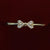 925 Sterling Silver Gem Bow Knot Rings