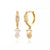 1 Pair Ins Style Water Droplets Copper Inlay Zircon Earrings