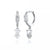1 Pair Ins Style Water Droplets Copper Inlay Zircon Earrings