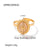 Commute Round 304 Stainless Steel Titanium Steel Plating Rings