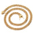 Hip-Hop Solid Color Stainless Steel Plating 18K Gold Plated Men'S Necklace