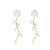 1 Pair Sweet Flower Inlay 304 Stainless Steel Zircon Ear Studs