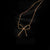 304 Stainless Steel 18K Gold Plated Minimalist Plating Bow Knot Pendant Necklace