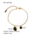 Fashion Geometric Stainless Steel 18K Gold Plated Rhinestones Shell Zircon Bracelets In Bulk
