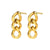 1 Pair Minimalist Geometric Plating 201 Stainless Steel Gold Plated Stainless Steel Earrings