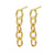 1 Pair Minimalist Geometric Plating 201 Stainless Steel Gold Plated Stainless Steel Earrings