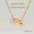 304 Stainless Steel 18K Gold Plated Casual French Style Plating Letter Heart Shape Pendant Necklace