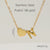 304 Stainless Steel 18K Gold Plated Casual French Style Plating Letter Heart Shape Pendant Necklace