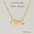 304 Stainless Steel 18K Gold Plated Casual French Style Plating Letter Heart Shape Pendant Necklace