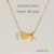 304 Stainless Steel 18K Gold Plated Casual French Style Plating Letter Heart Shape Pendant Necklace