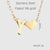 304 Stainless Steel 18K Gold Plated Casual French Style Plating Letter Heart Shape Pendant Necklace