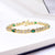 Copper 18K Gold Plated White Gold Plated Original Design Plating Inlay Multicolor Zircon Bracelets