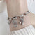 Minimalist Heart Shape Gold Plated Beaded Bracelets 1 Piece