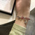 Minimalist Heart Shape Gold Plated Beaded Bracelets 1 Piece