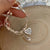 Minimalist Heart Shape Gold Plated Beaded Bracelets 1 Piece
