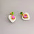 1 Pair Sweet Heart Shape Inlay Copper Artificial Gemstones Drop Earrings